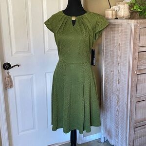 Chetta B Green Midi Dress